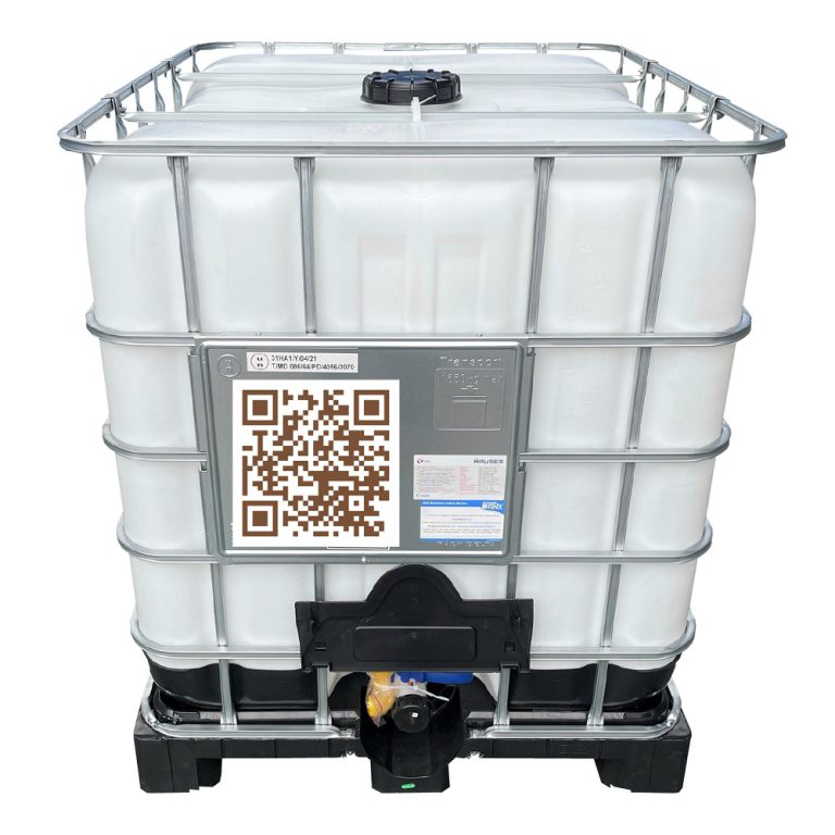 IBC 1000 Liter. ถัง 1000 ลิตร (พาเลทพลาสติก) ถังสีขาวใส (ถังบรรจุสารเคมี) ถังเบ๊าท์